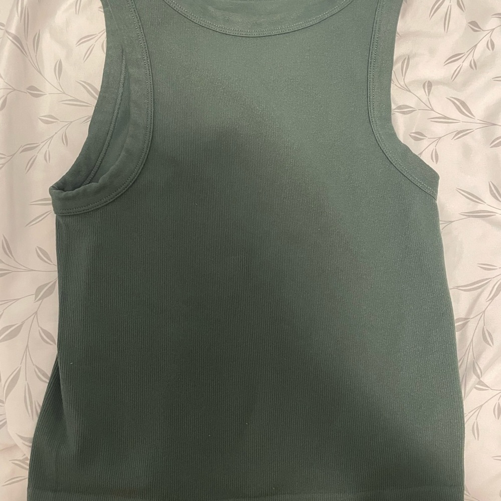 Women's Sleeveless Green Top